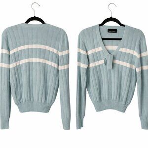 Paris Star‎ Vintage Knit Sweater with Buckle Detail